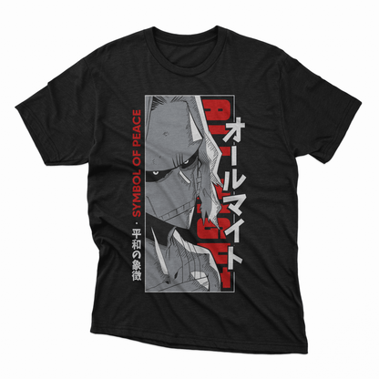 Playera All Might - D2 (Corte Overzise y Corte Regular)