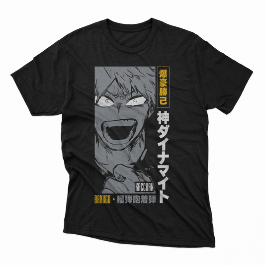 Playera Bakugo - D2 (Corte Overzise y Corte Regular)