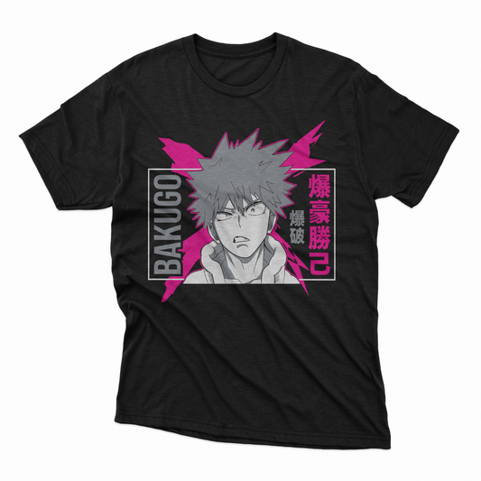 Playera Bakugo - D3 (Corte Overzise y Corte Regular)