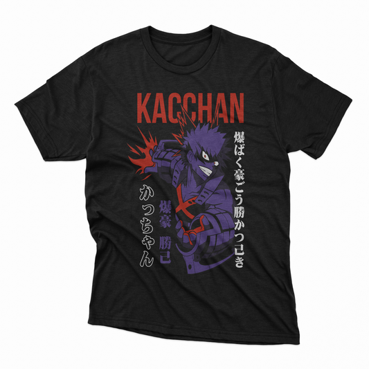 Playera Bakugo - D4 (Corte Overzise y Corte Regular)