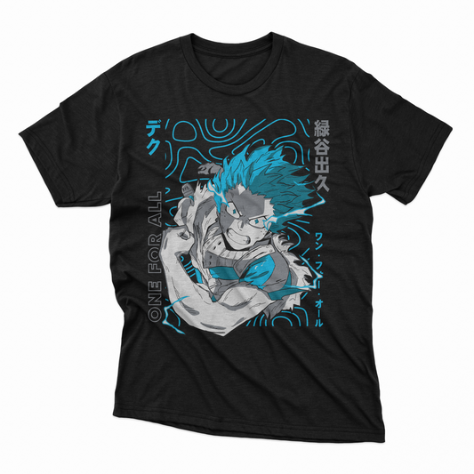 Playera Deku - D3 (Corte Overzise y Corte Regular)