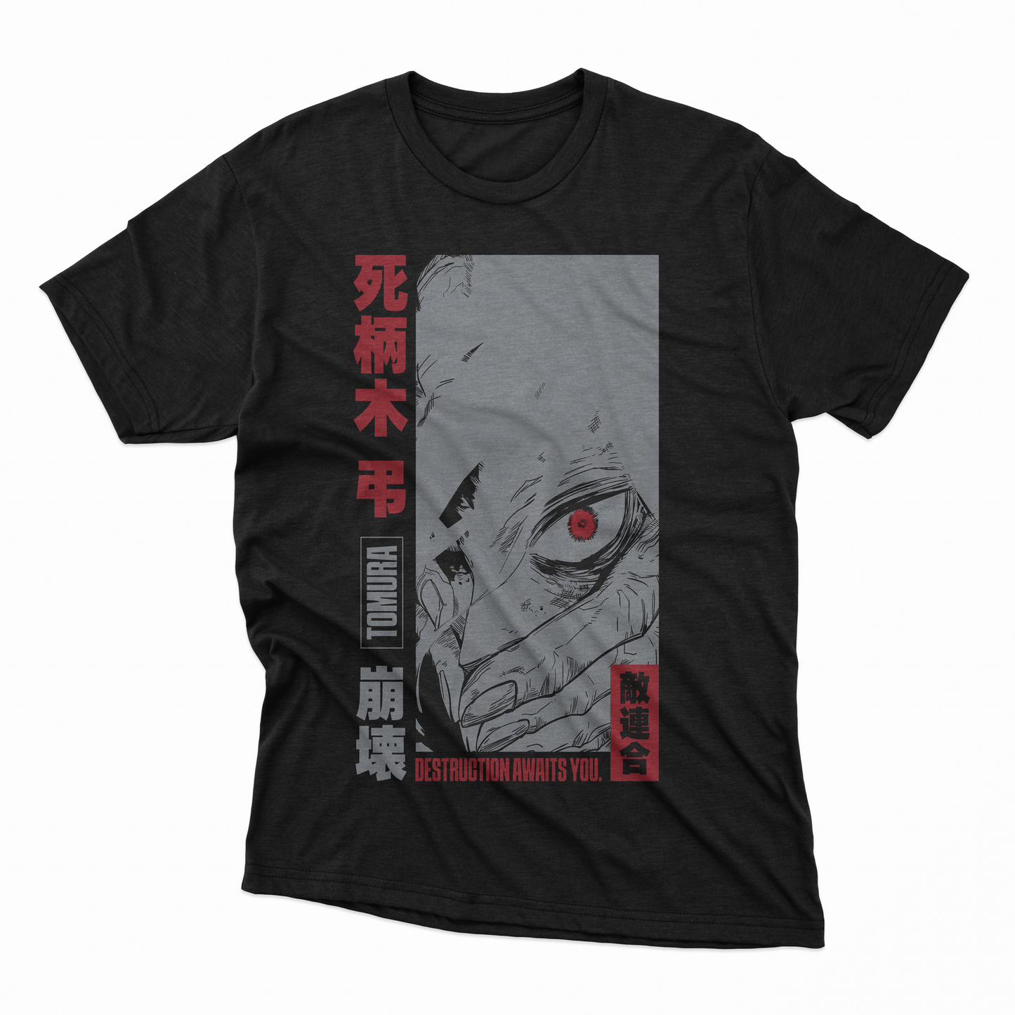 Playera Shigaraki - D1 (Corte Overzise y Corte Regular)