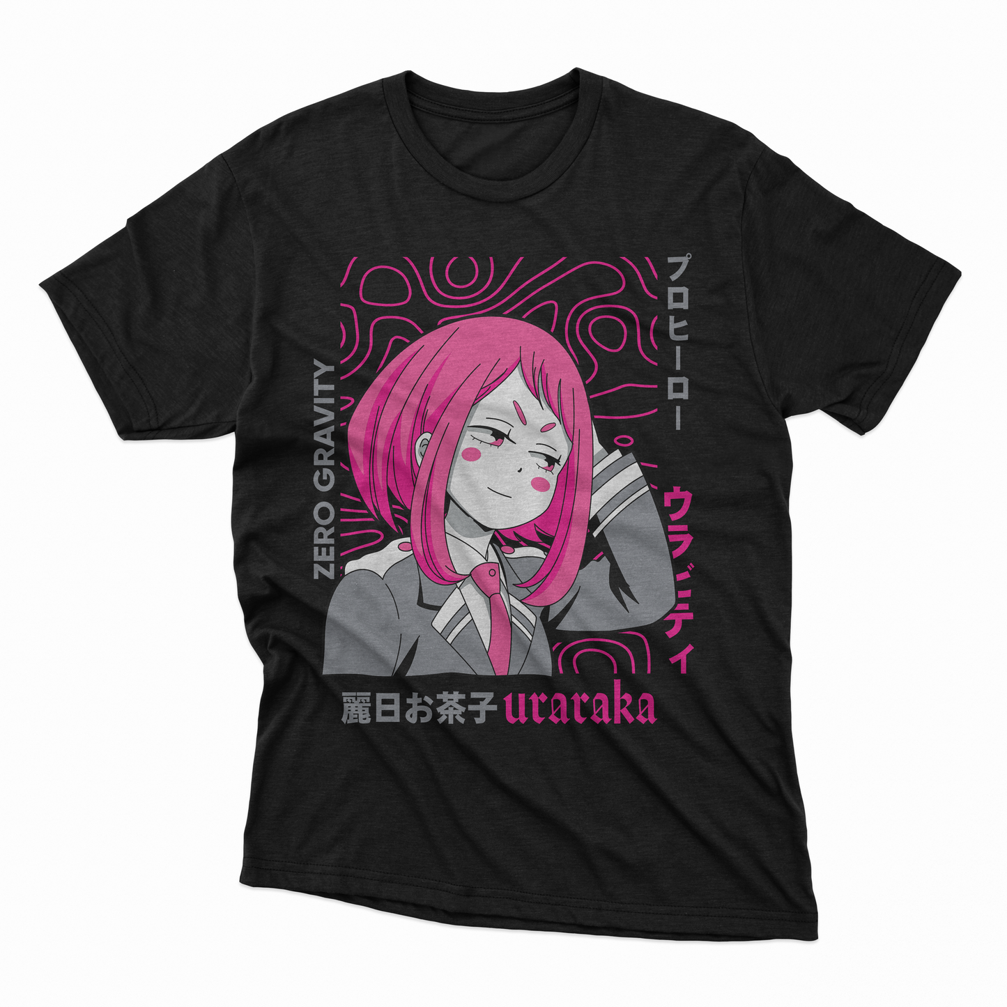 Playera Uraraka - D1 (Corte Overzise y Corte Regular)