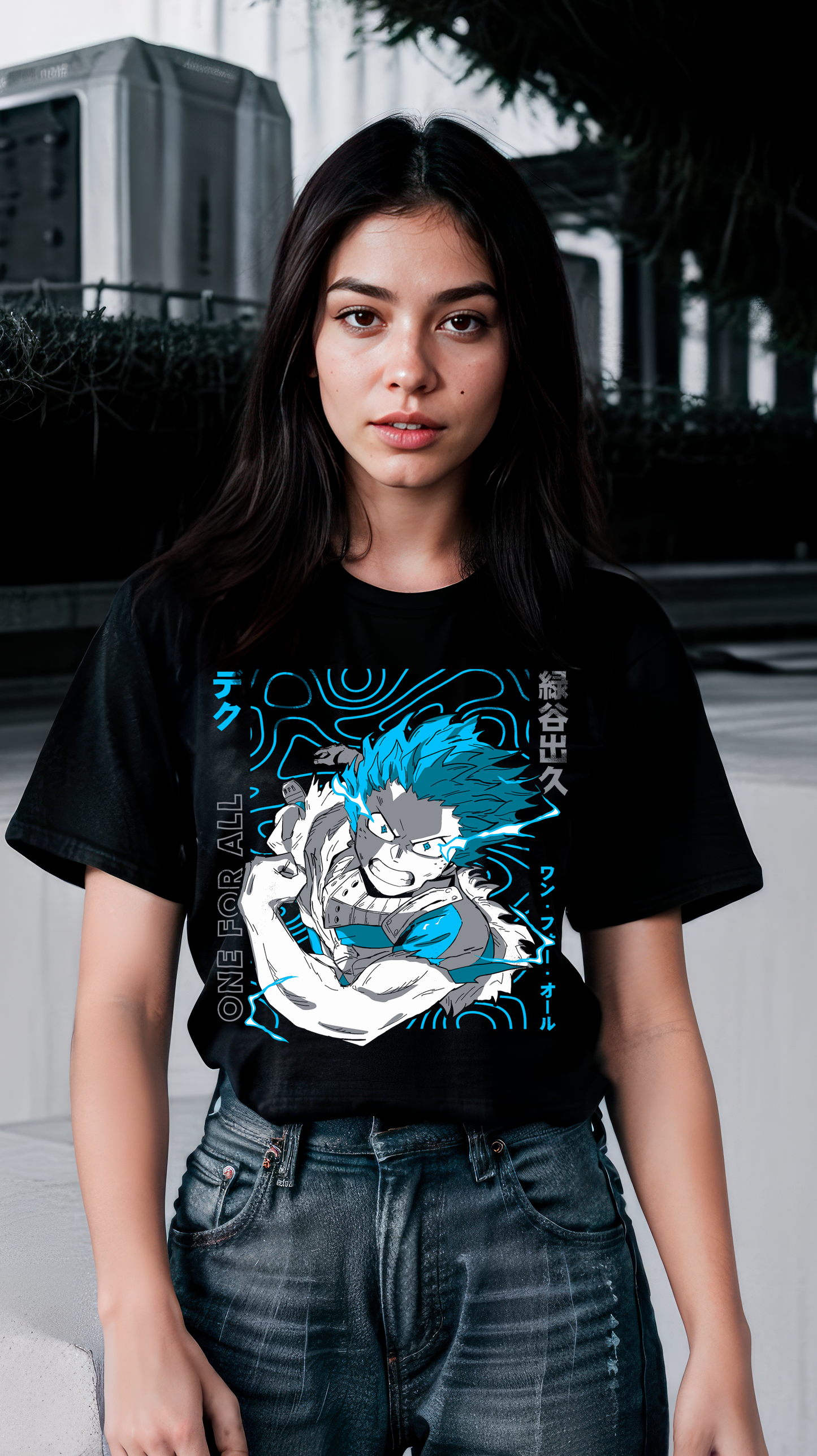 Playera Deku - D3 (Corte Overzise y Corte Regular)