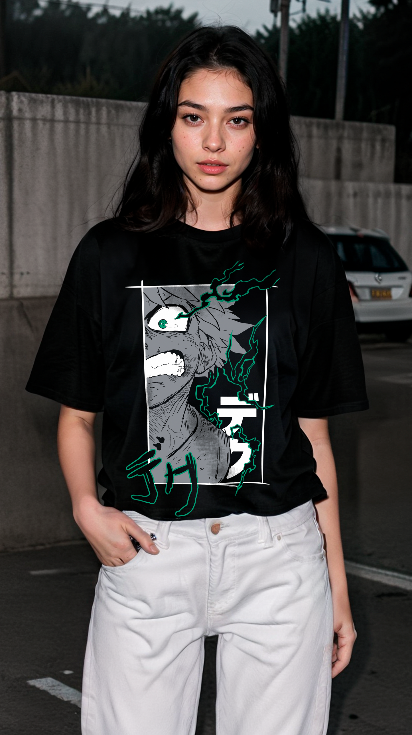 Playera Deku - D6 (Corte Overzise y Corte Regular)