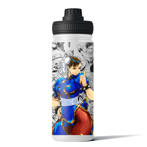 Botella De Agua Chun-Li - 1.2 L - Kiracases by Pulso creativo