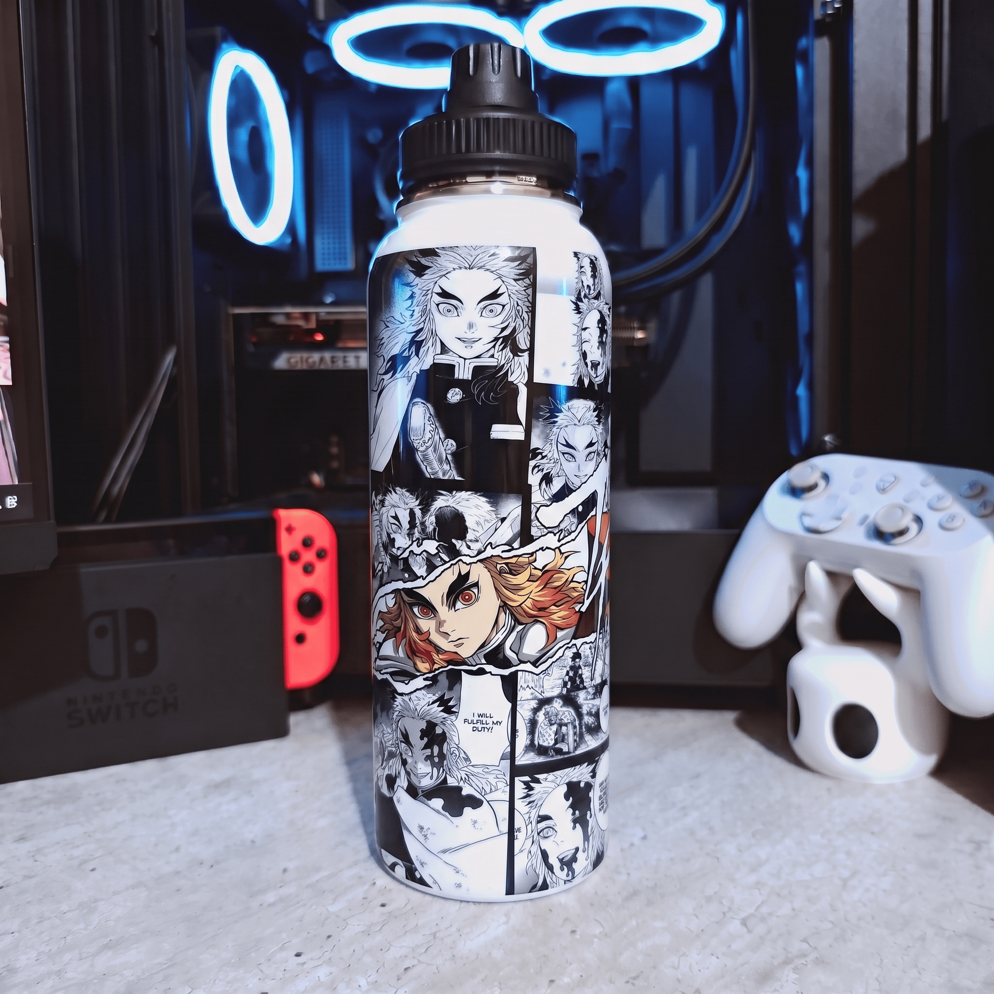 Botella De Agua Rengoku - 1.2 L - Kiracases by Pulso creativo