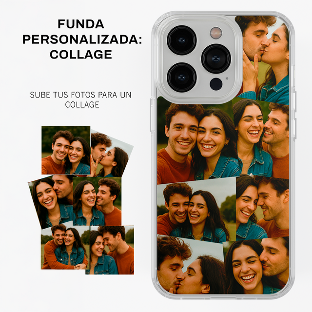Funda Personalizada, sube tus imágenes (collage fotos)