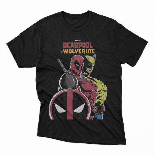 Playera Deadpool y Wolverine - D8 (Corte Overzise y Corte Regular)