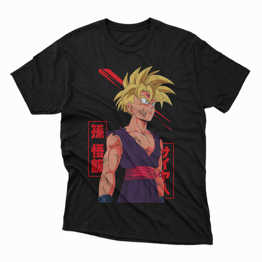 Playera Gohan - D2 (Corte Overzise y Corte Regular)