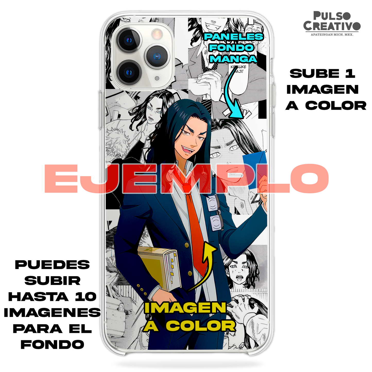 Funda Personalizada, sube tus imágenes (Paneles Manga e Imagen a Color)