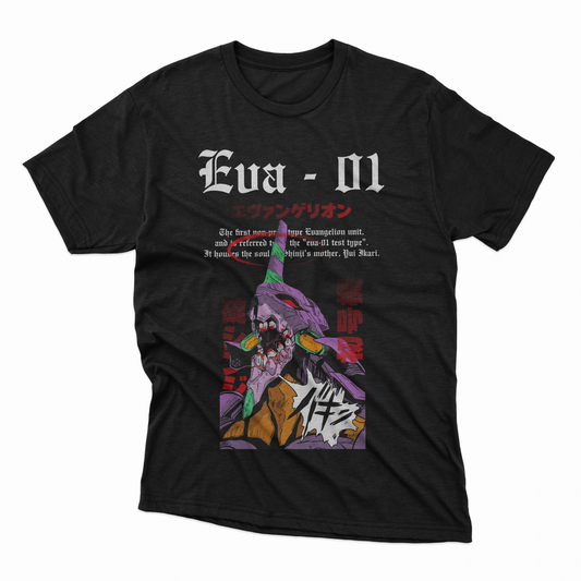 Playera Evangelion - Eva 01 - D2 (Corte Overzise y Corte Regular)