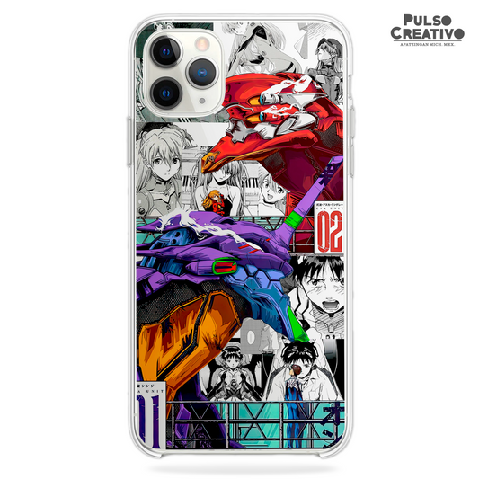 Funda Eva 01 x Eva 02- D2 (Evangelion)