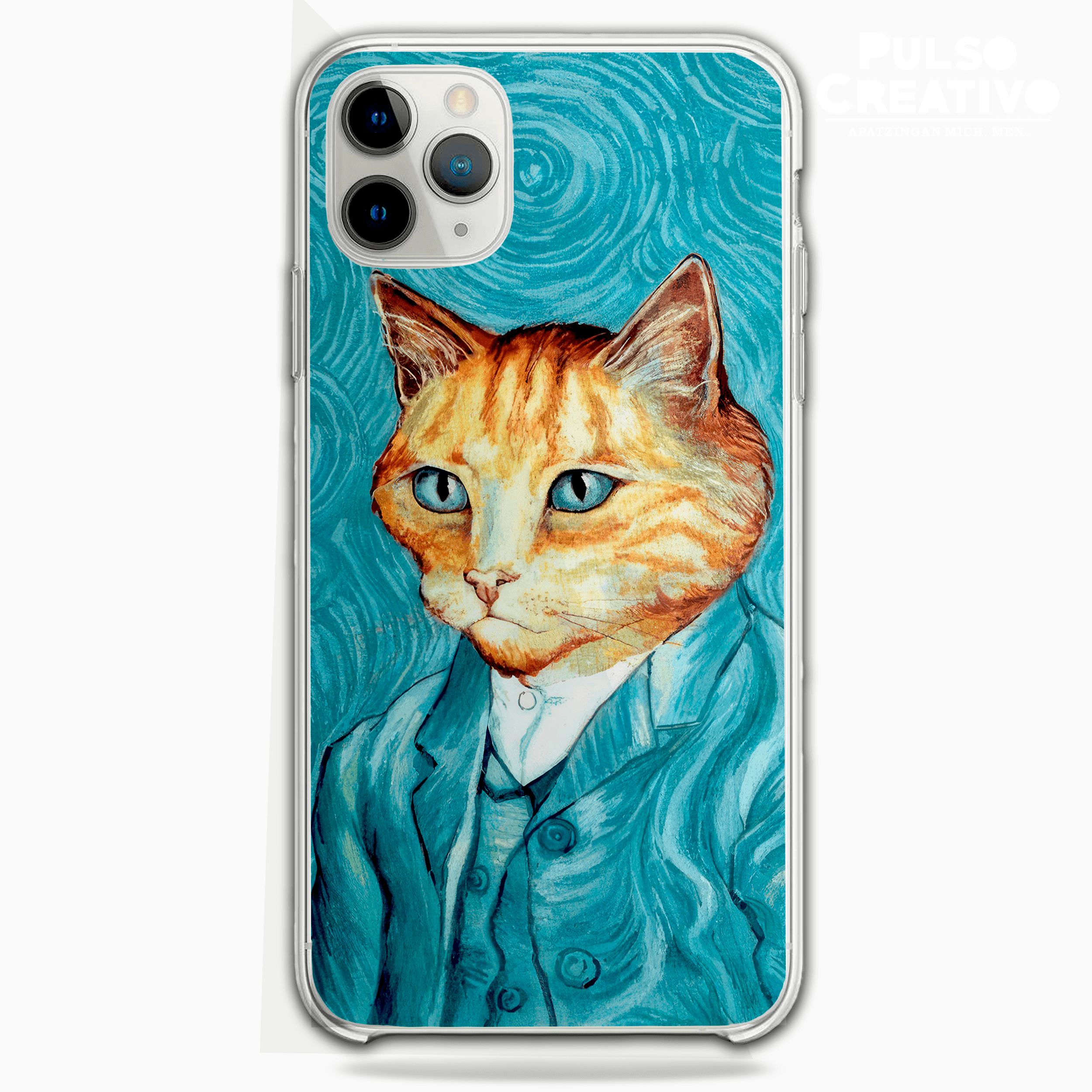 Funda Cat Art v5 - Kiracases by Pulso creativo
