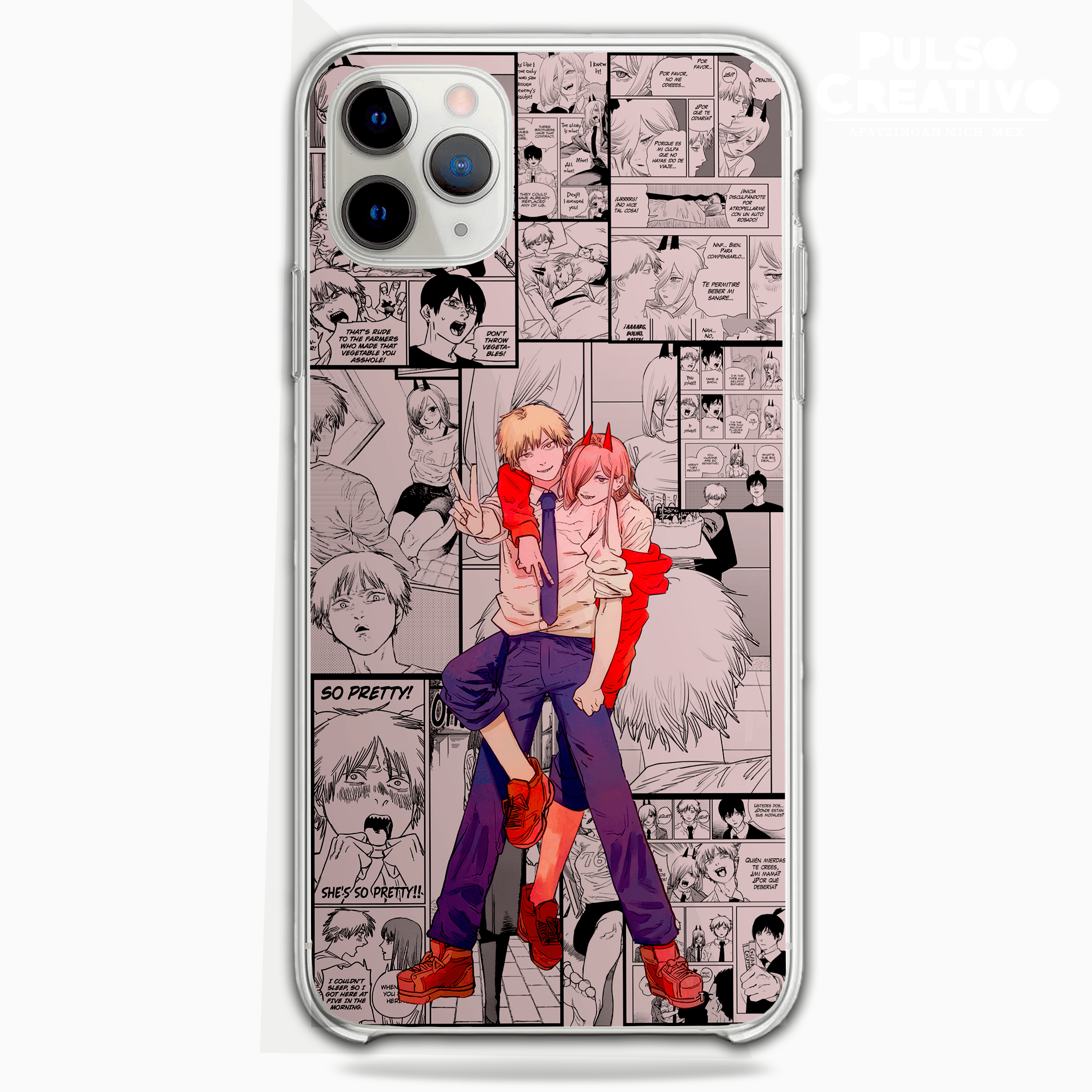 Funda Denji x Power - Kiracases by Pulso creativo