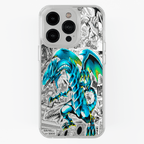 Funda de Dragon Blanco De Ojos Azules para iPhone y Samsung | Kira Cases