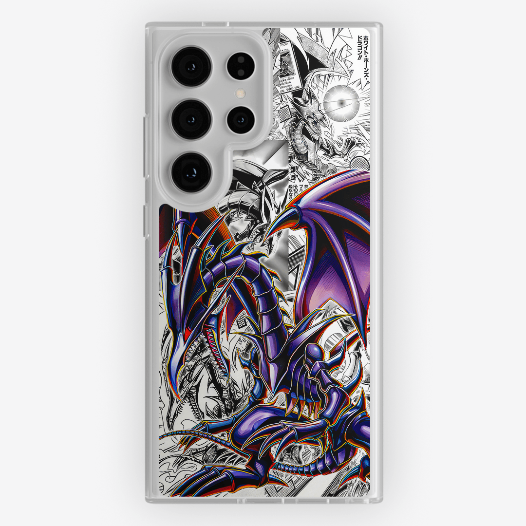 Funda Dragon Negro De Ojos Rojos - D1 (Yu Gi Oh) - Kiracases by Pulso creativo