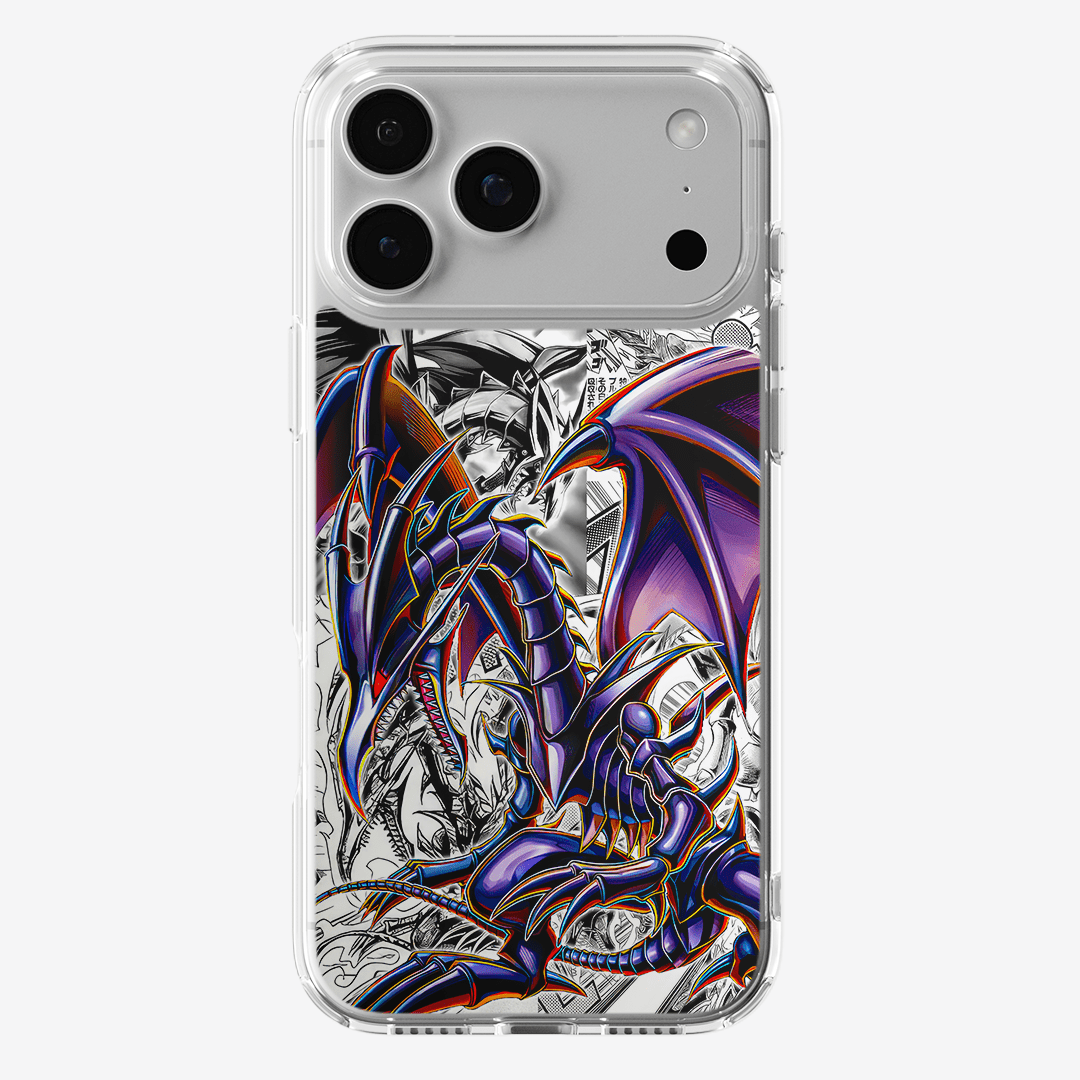 Funda Dragon Negro De Ojos Rojos - D1 (Yu Gi Oh) - Kiracases by Pulso creativo