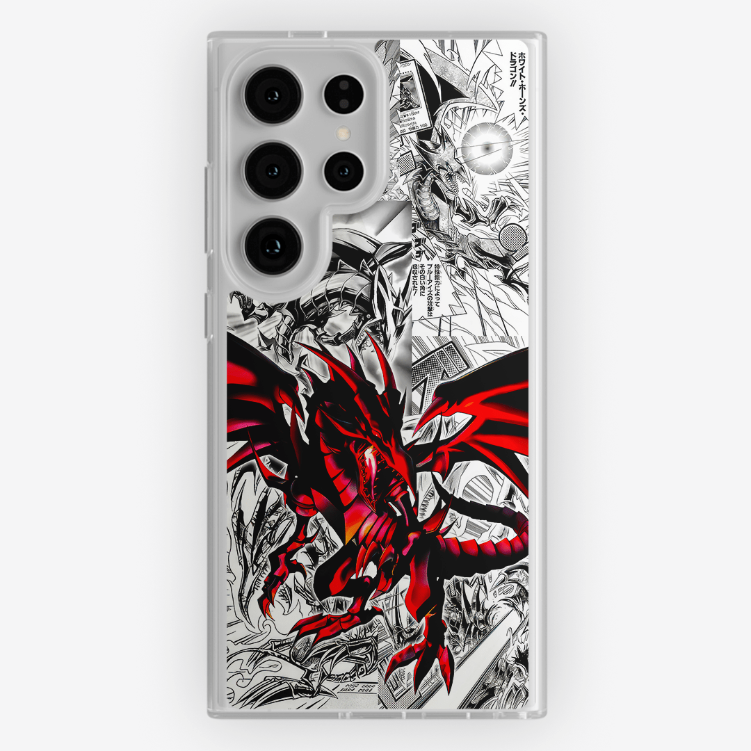 Funda Dragon Negro De Ojos Rojos - D2 (Yu Gi Oh) - Kiracases by Pulso creativo