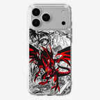 Funda Dragon Negro De Ojos Rojos - D2 (Yu Gi Oh) - Kiracases by Pulso creativo