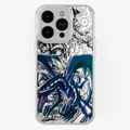 Funda de Dragon Negro De Ojos Rojos para iPhone y Samsung | Kira Cases