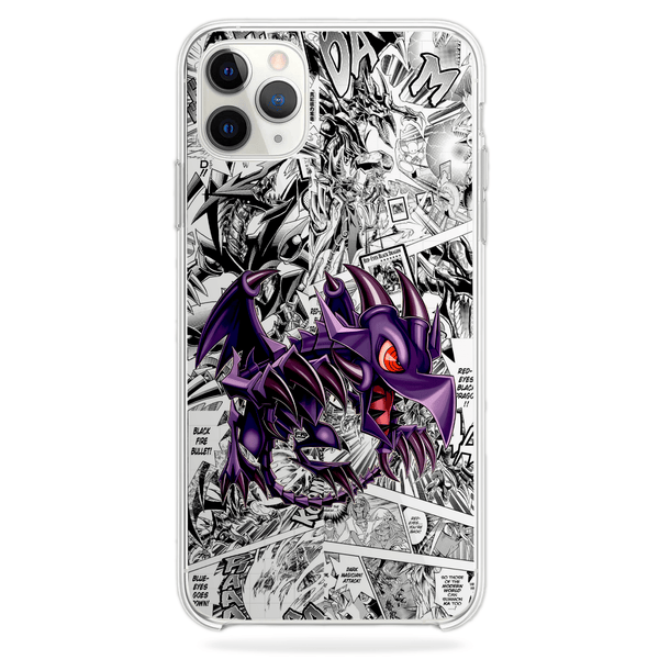 Funda Dragon Negro De Ojos Rojos - D4 (Yu Gi Oh)