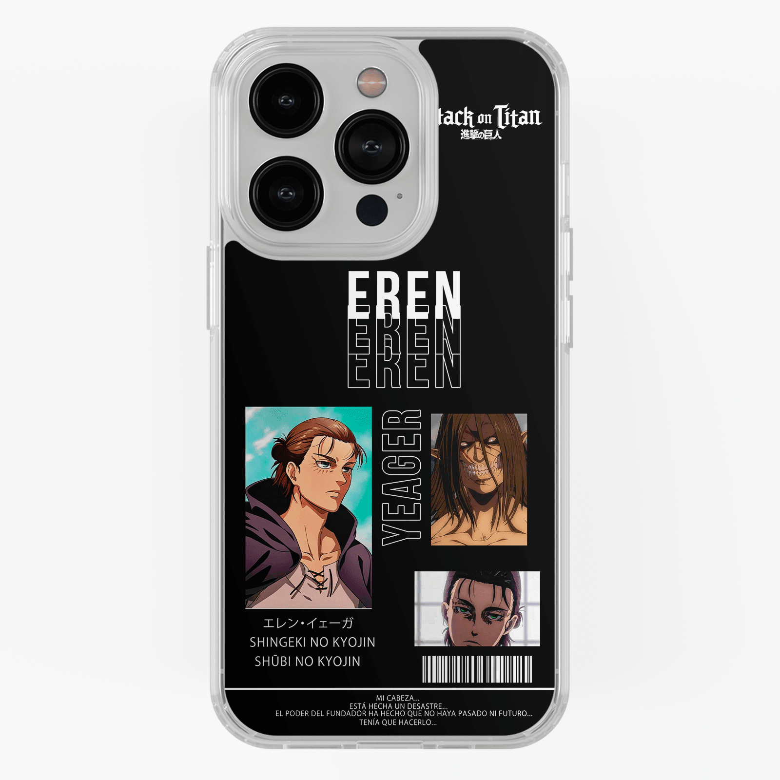 Funda Eren Yeager (Vibes) - Kiracases by Pulso creativo