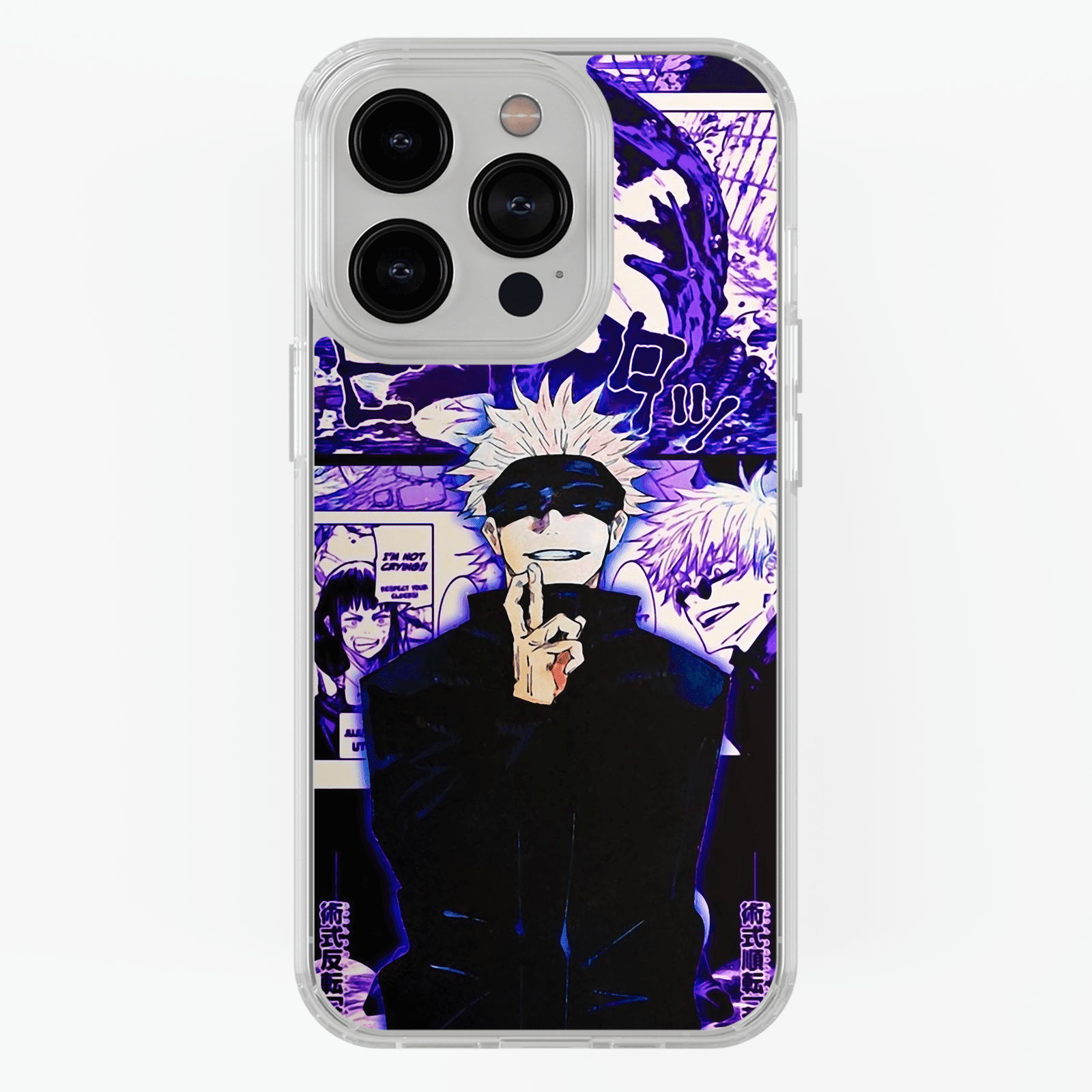 Funda Gojo Satoru Purpura - Kiracases by Pulso creativo