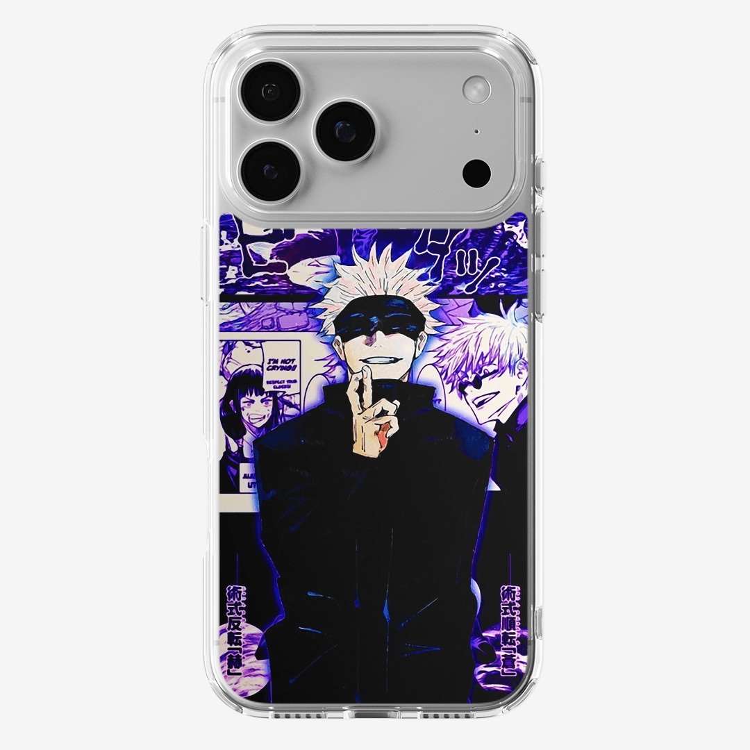Funda Gojo Satoru Purpura - Kiracases by Pulso creativo