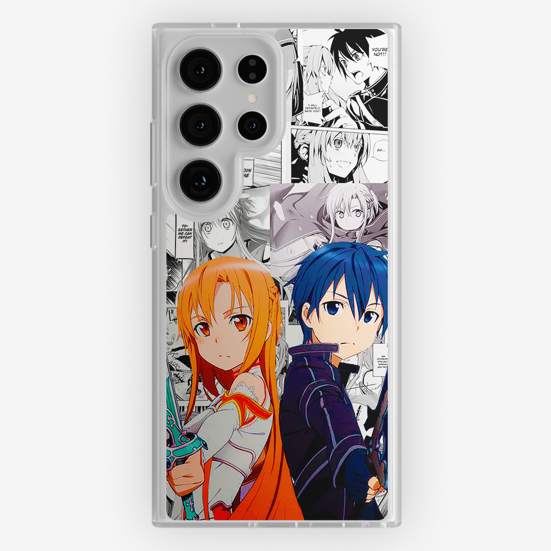 Funda Kirito x Asuna - D1 (Sword Art Online) - Kiracases by Pulso creativo