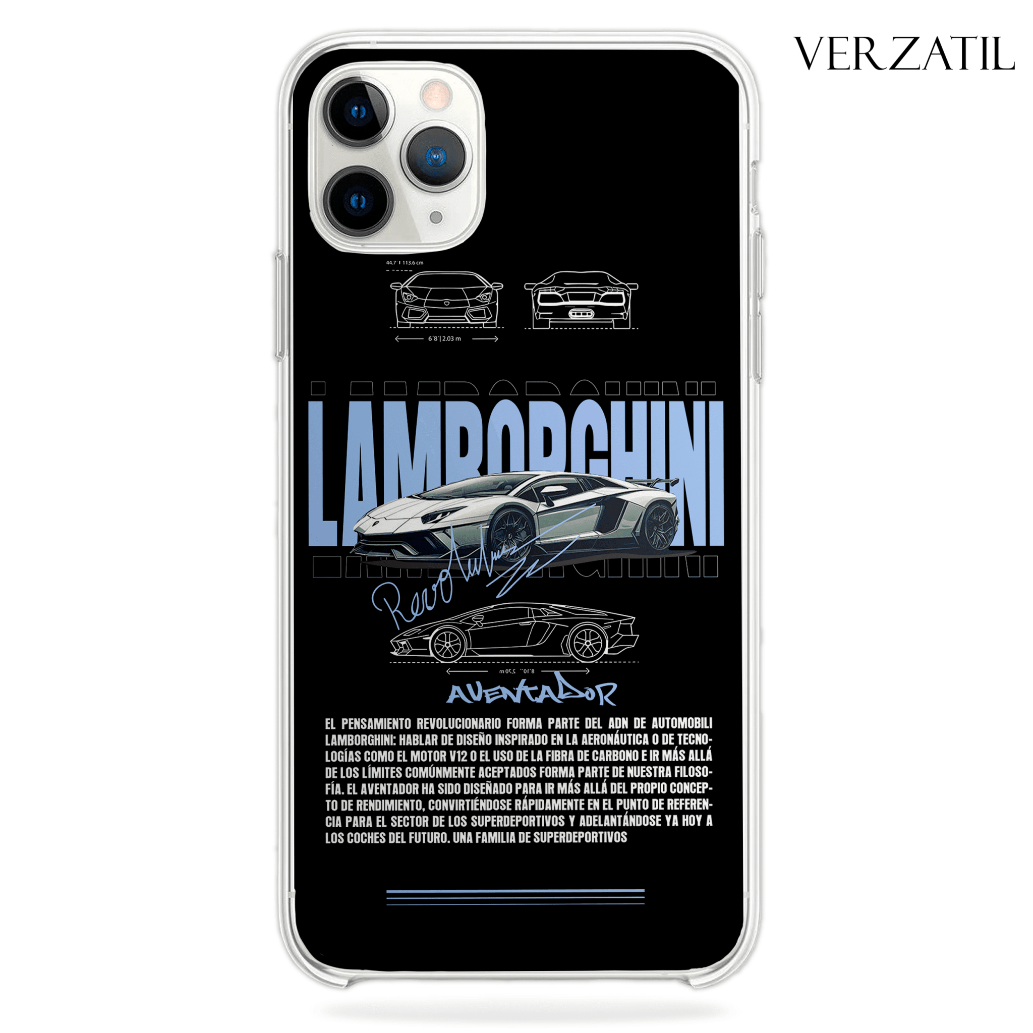 Funda Lamborghini - D2 - Kiracases by Pulso creativo