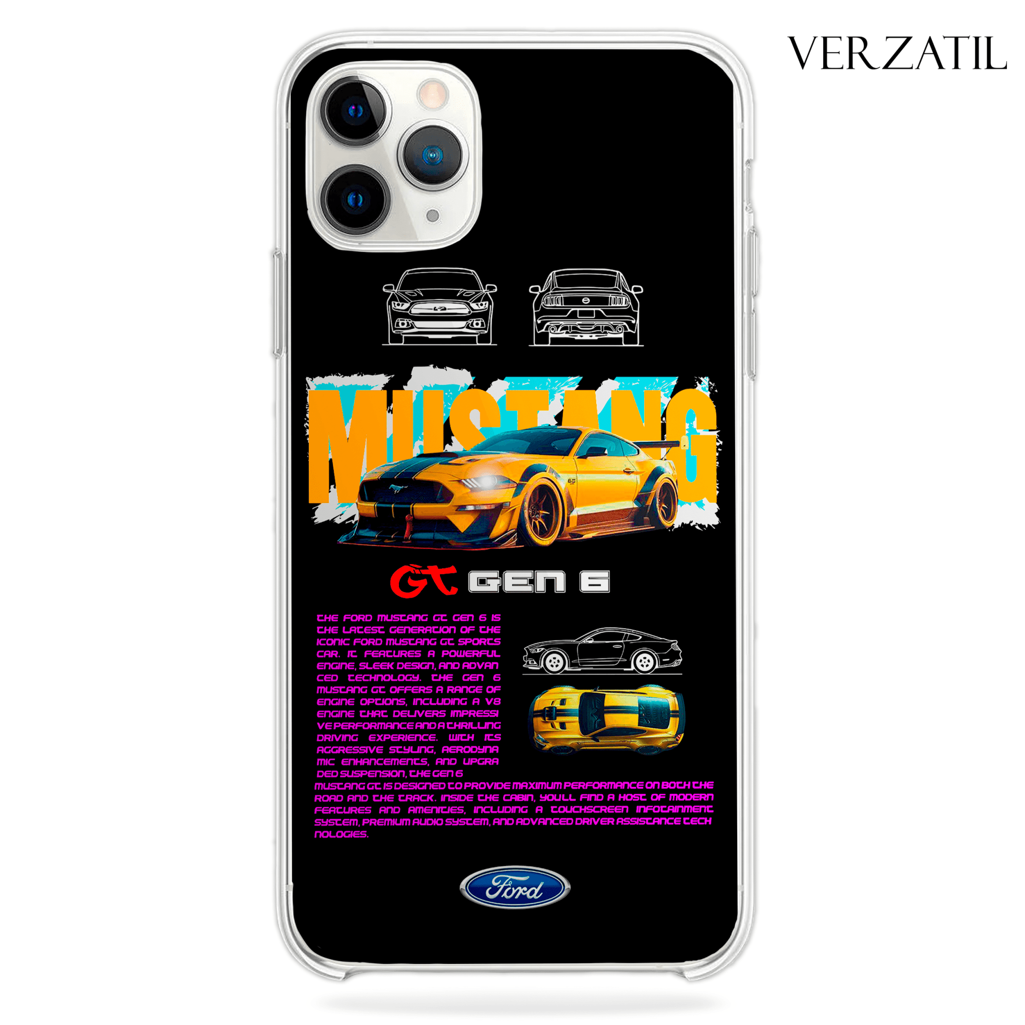 Funda de Mustang para iPhone y Samsung | Kira Cases