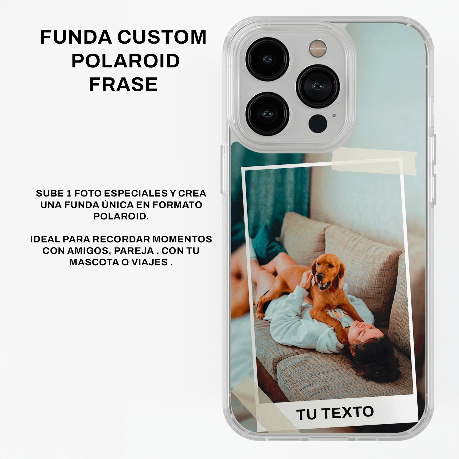 Funda Personalizada, 1 Polaroid - Kiracases by Pulso creativo