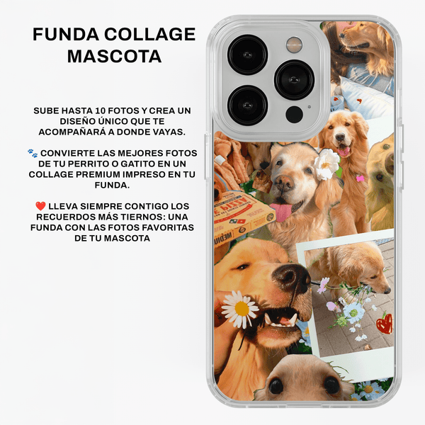 Funda de Personalizada Collage Mascota para iPhone y Samsung | Kira Cases