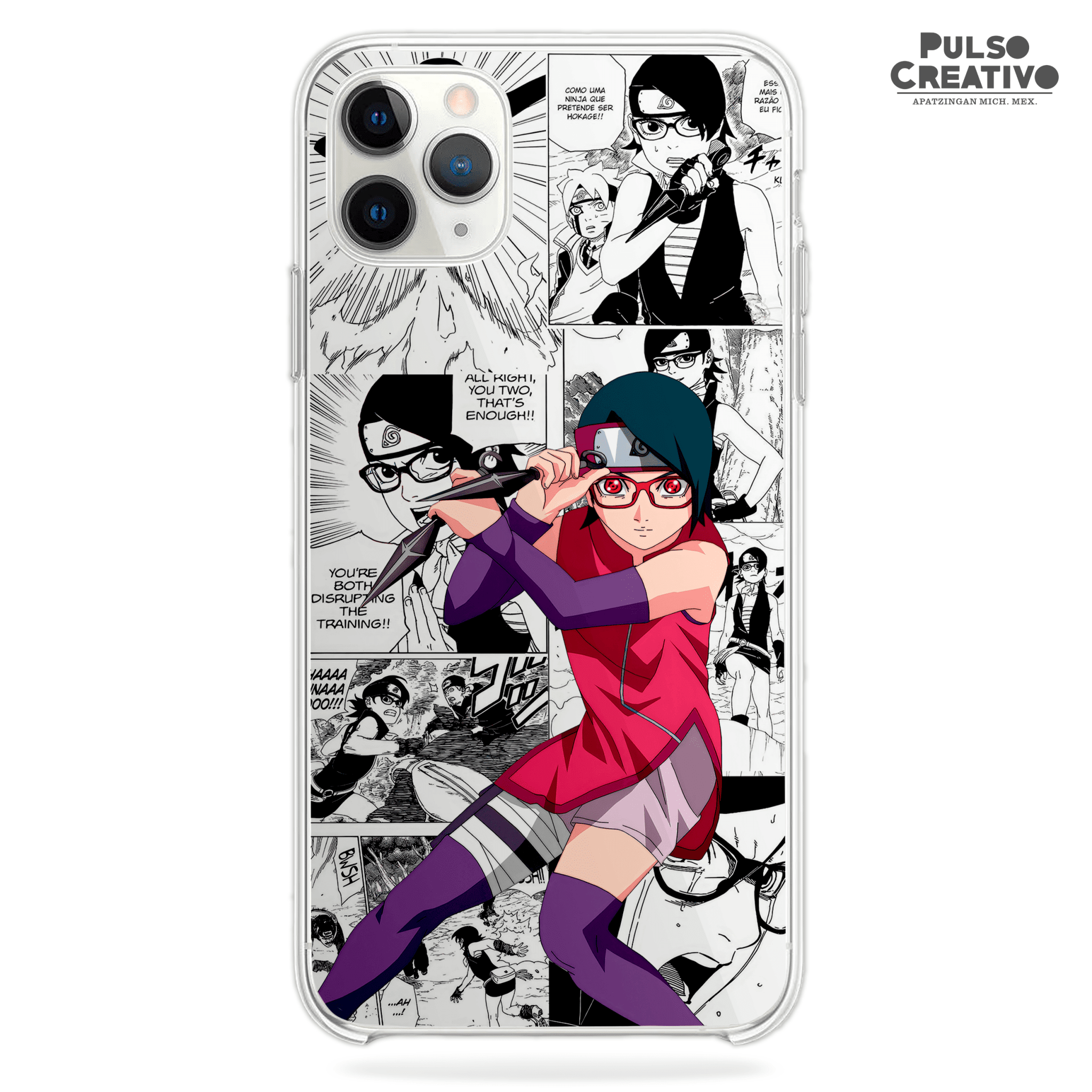 Funda de Sarada Uchiha para iPhone y Samsung | Kira Cases