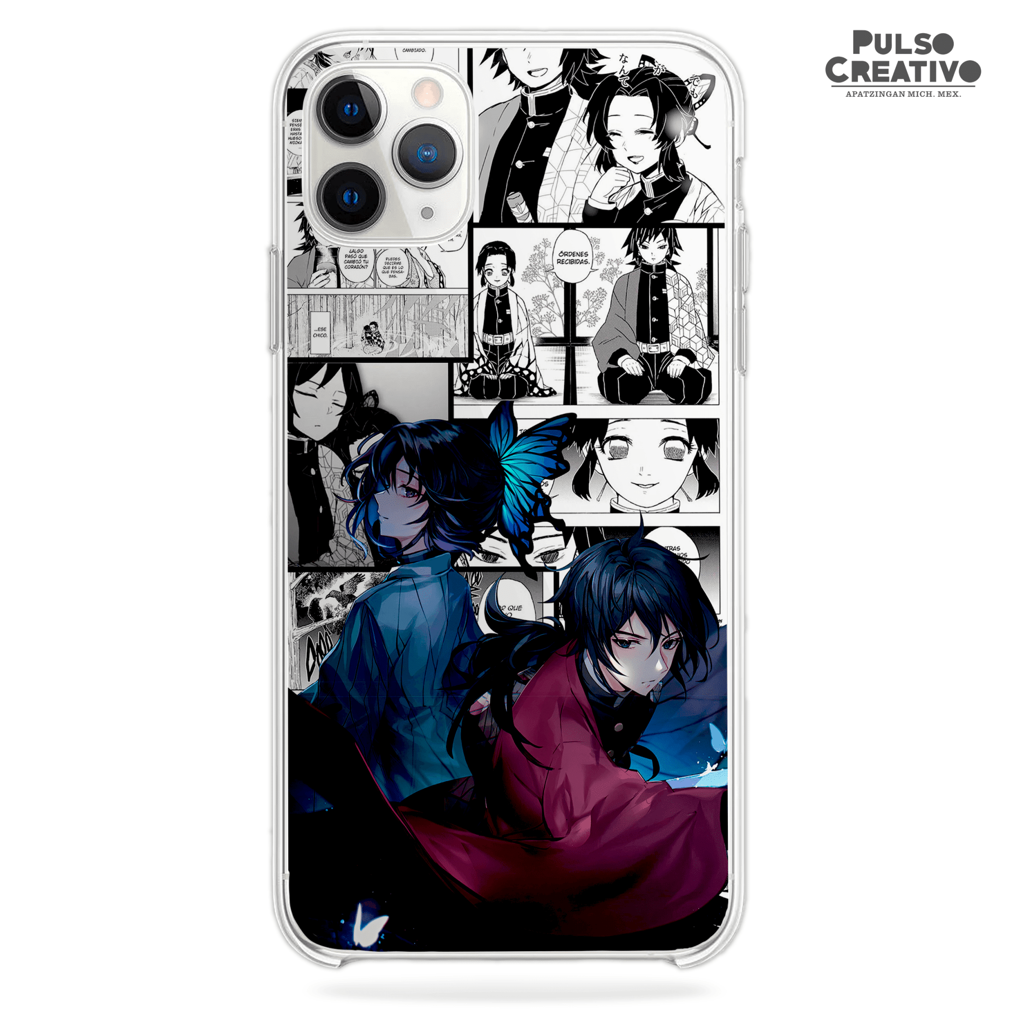 Funda Shinobu x Tomioka - D1 (Kimetsu No Yaiba) - Kiracases by Pulso creativo