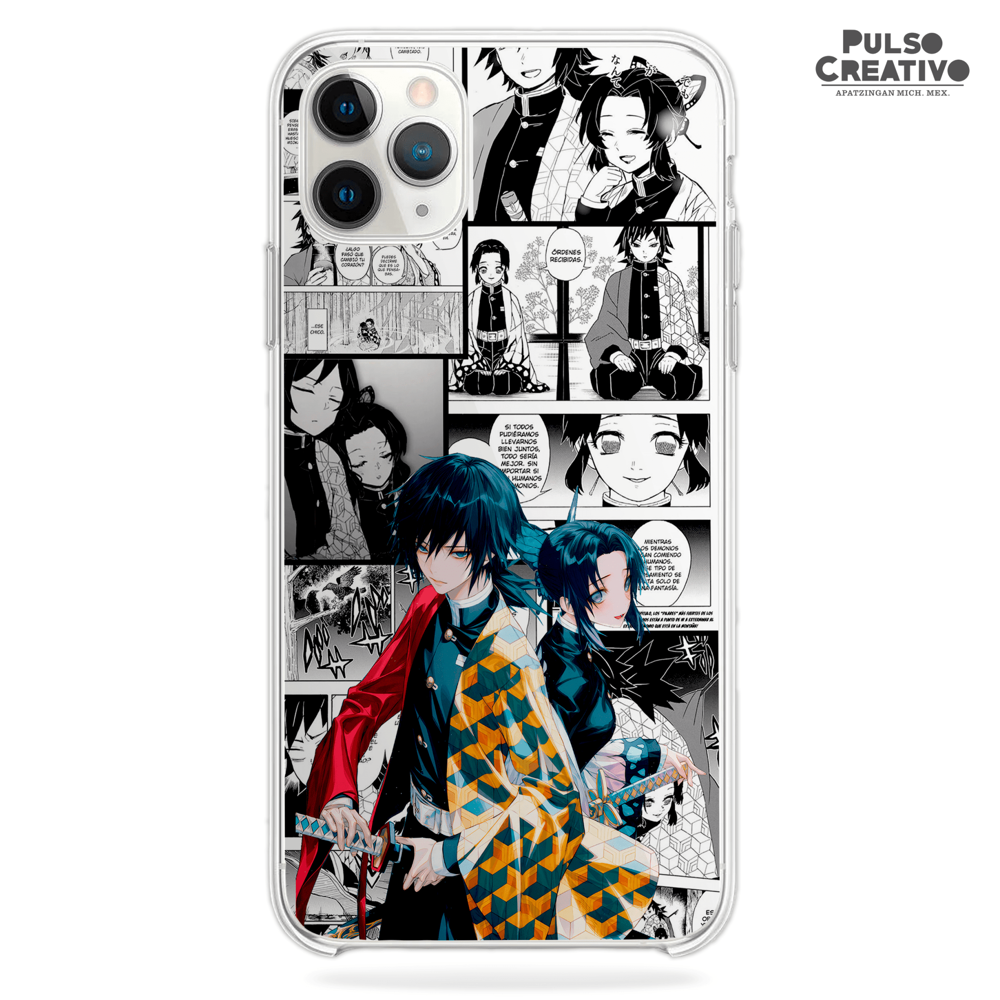Funda Shinobu x Tomioka - D3 (Kimetsu No Yaiba) - Kiracases by Pulso creativo