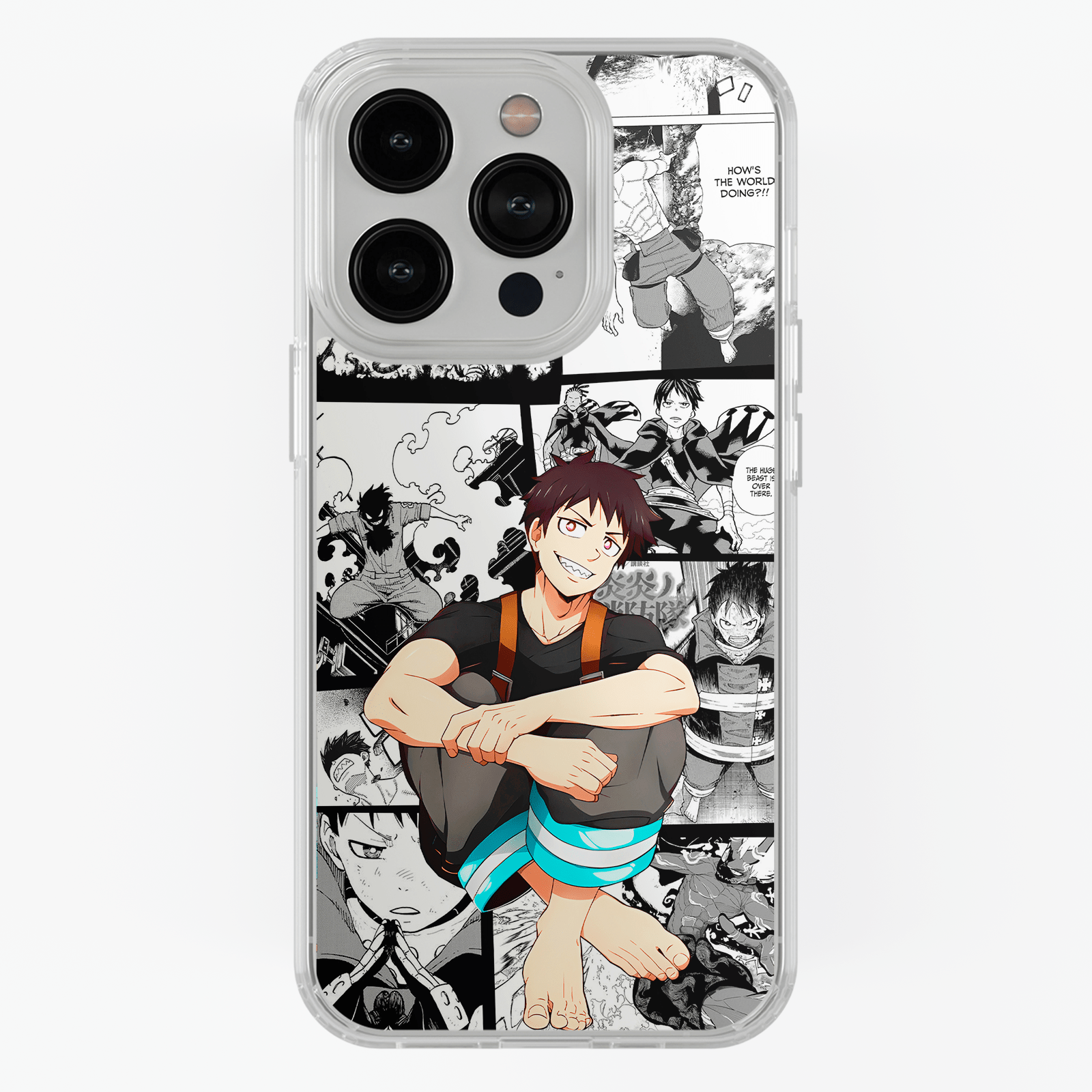 Funda Shira - D6 (Fire Force) - Kiracases by Pulso creativo