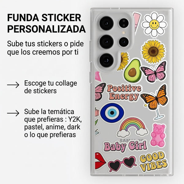 Funda Sticker Personalizada Y2K Anime Pastel | Kira Cases - Kiracases by Pulso creativo