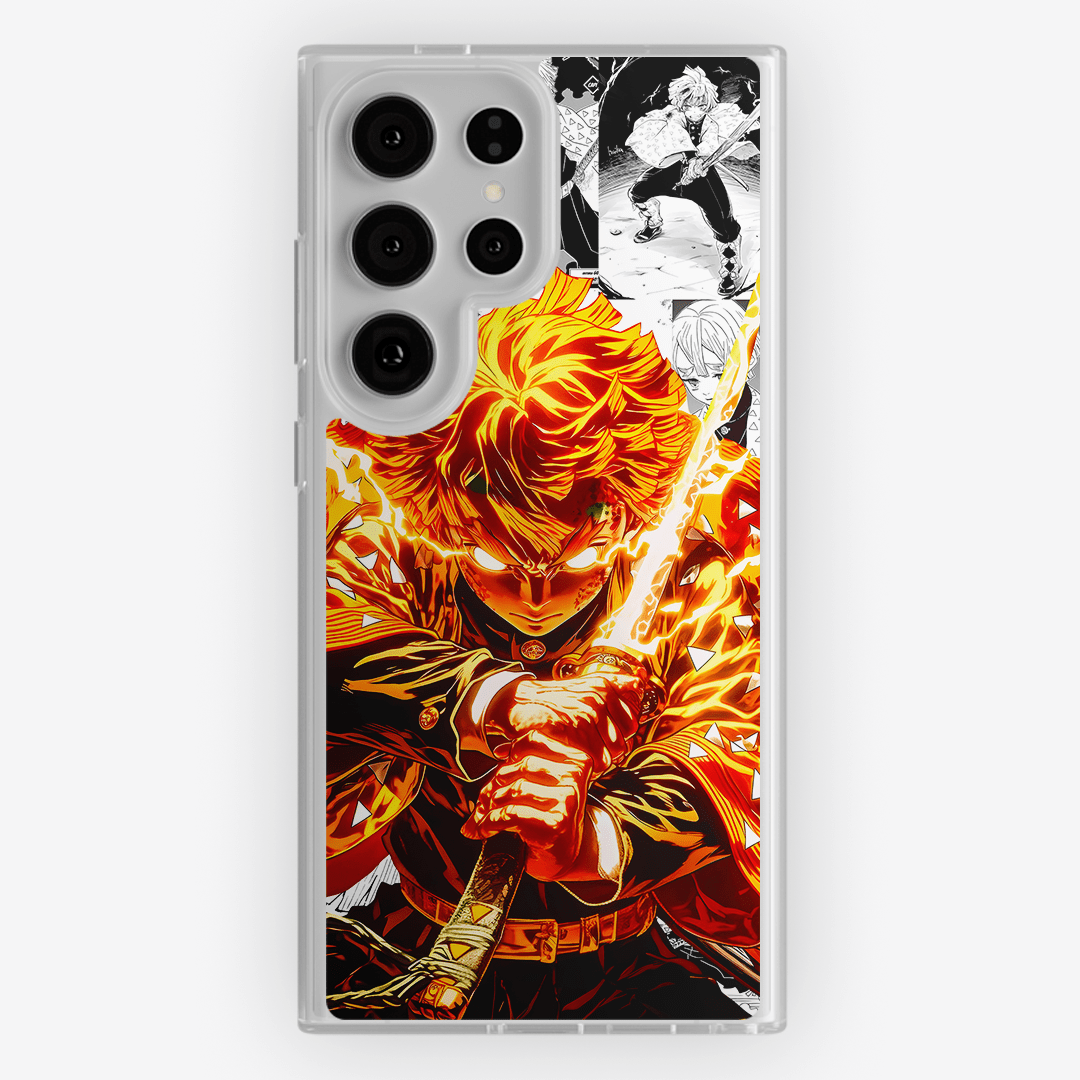 Funda Zenitsu - D6 (Kimetsu No Yaiba) - Kiracases by Pulso creativo