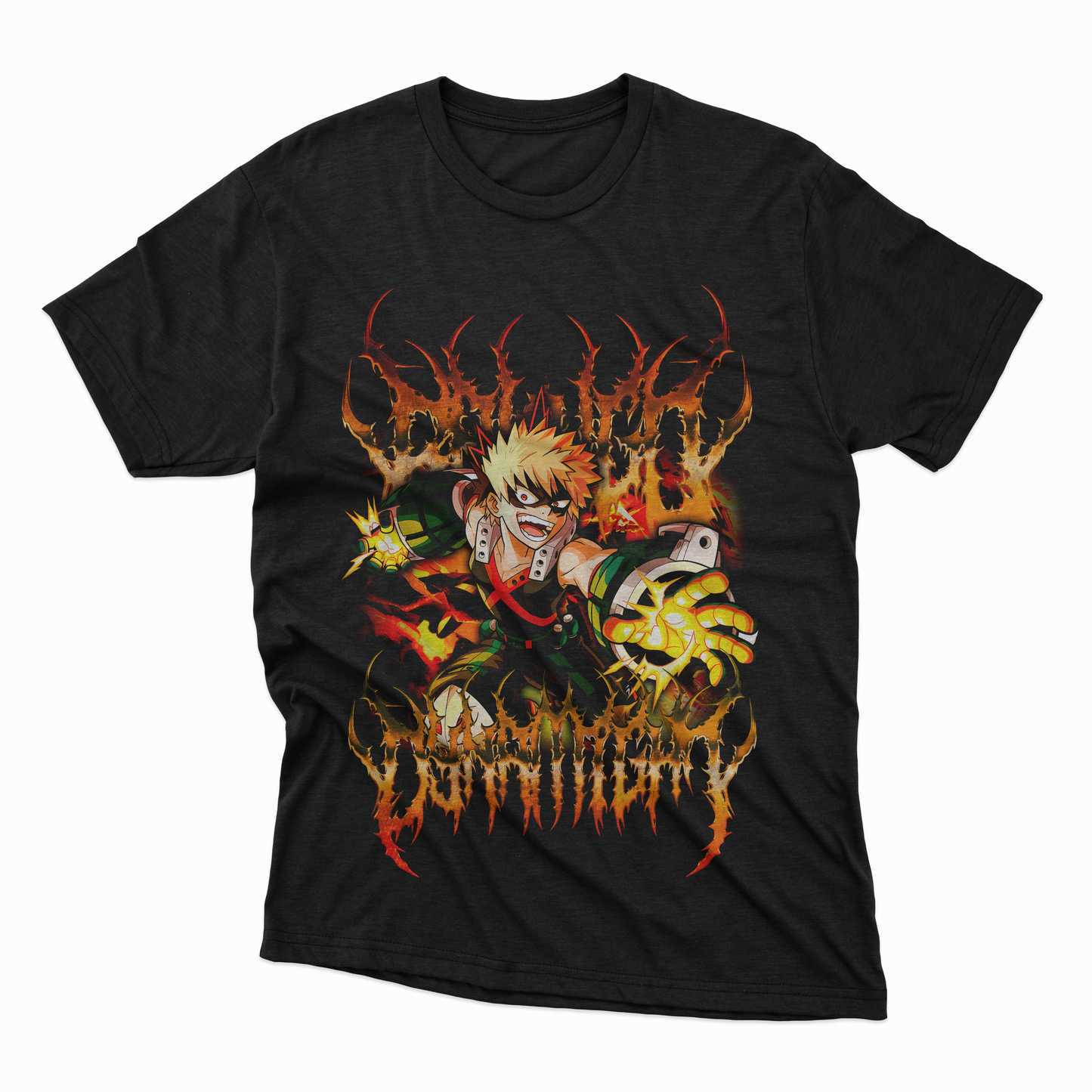 Playera Bakugo - D6 (Corte Overzise y Corte Regular)