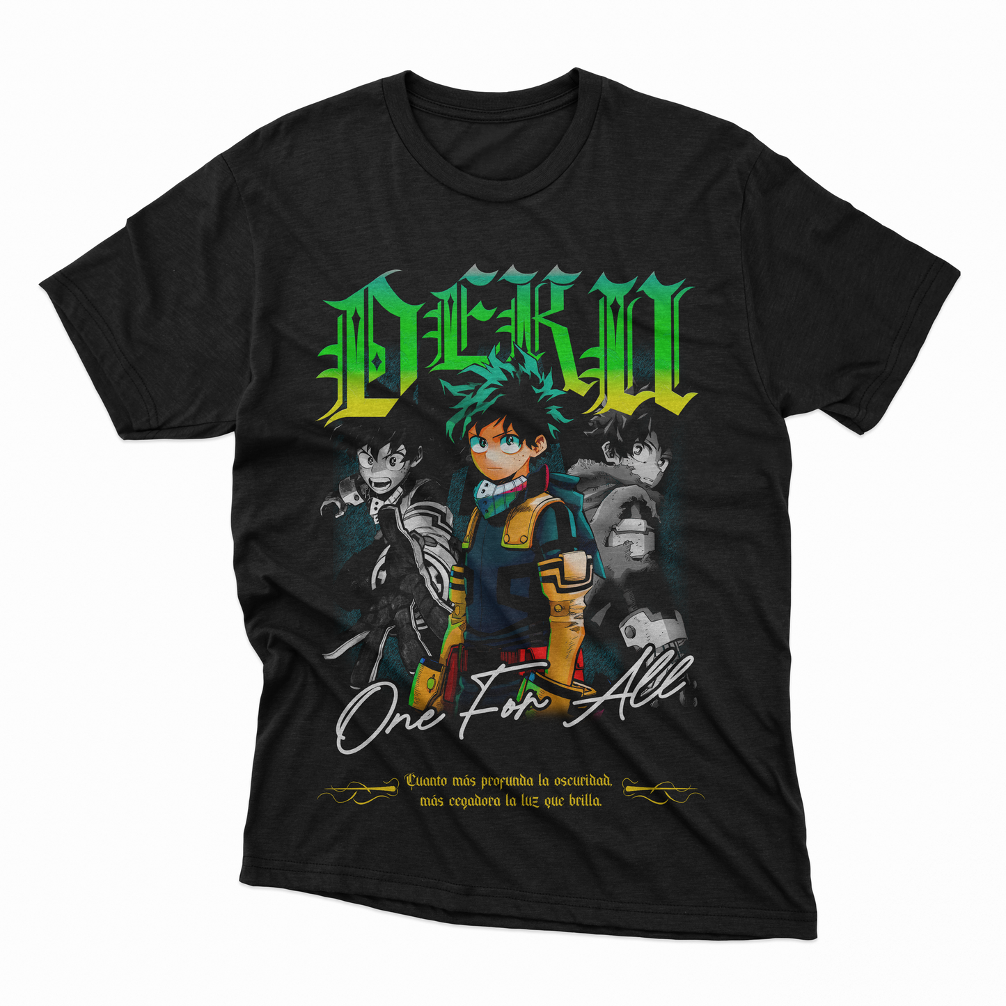 Playera Deku - D7 (Corte Overzise y Corte Regular)