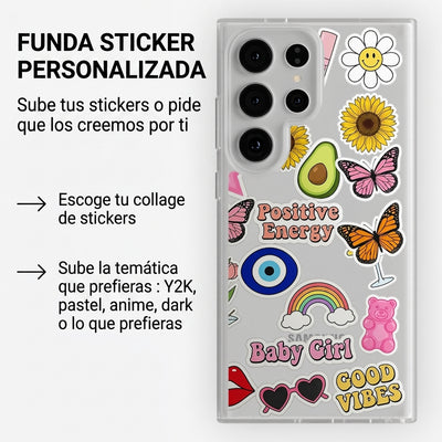 Funda Sticker Personalizada Y2K Anime Pastel | Kira Cases