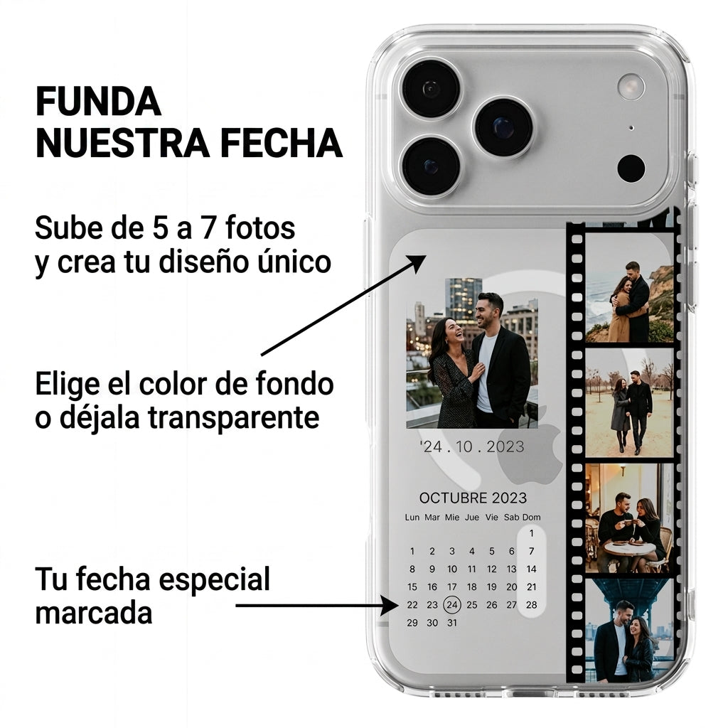 Funda Nuestra Fecha Personalizada con Fotos | Kira Cases