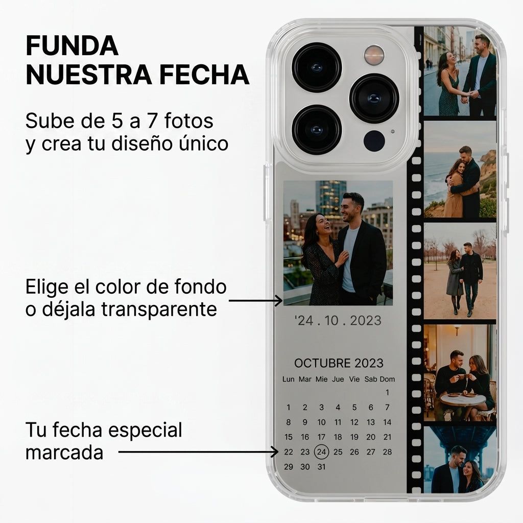 Funda Nuestra Fecha Personalizada con Fotos | Kira Cases