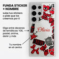 Funda Sticker Personalizada con tu Nombre | Y2K, Anime, Pastel (Stikers a tu Elección)