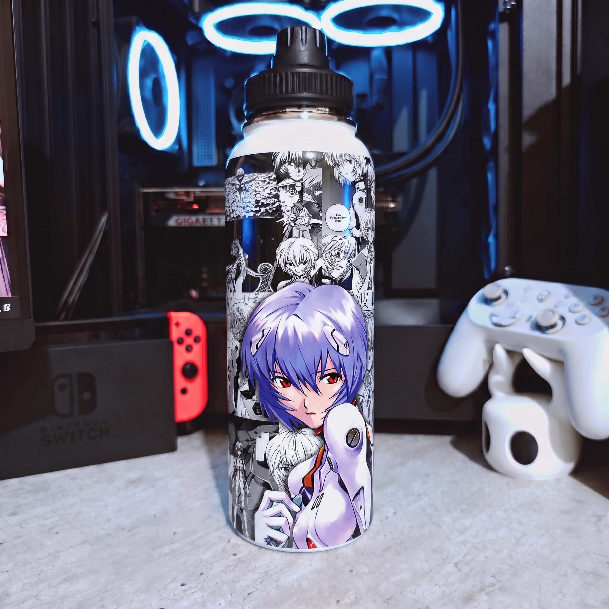 Botella De Agua Rei Ayanami - 1.2 L