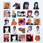 Set 40 Stickers Chainsaw Man - Denji, Power, Makima, Pochita y más | Envío Gratis