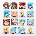Set 40 Stickers Konosuba - Kazuma, Aqua, Megumin, Darkness y más | Envío Gratis