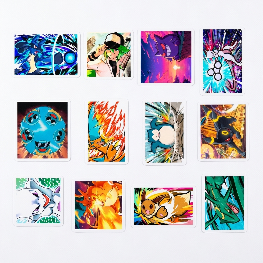 Set 40 Stickers Pokémon - Pikachu, Charizard, Eevee y más | Envío Gratis